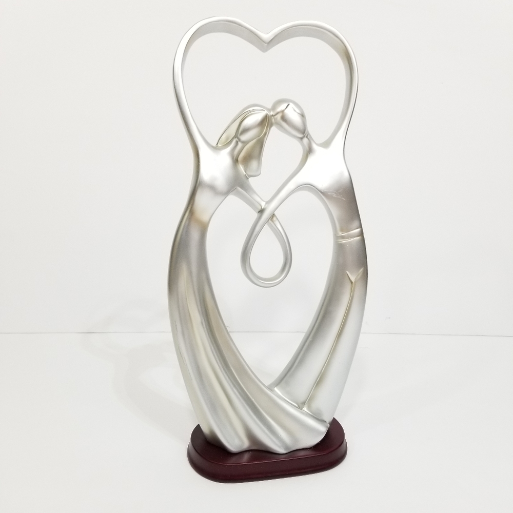 Man Woman Soulmates Heart Sculpture Wedding Gift